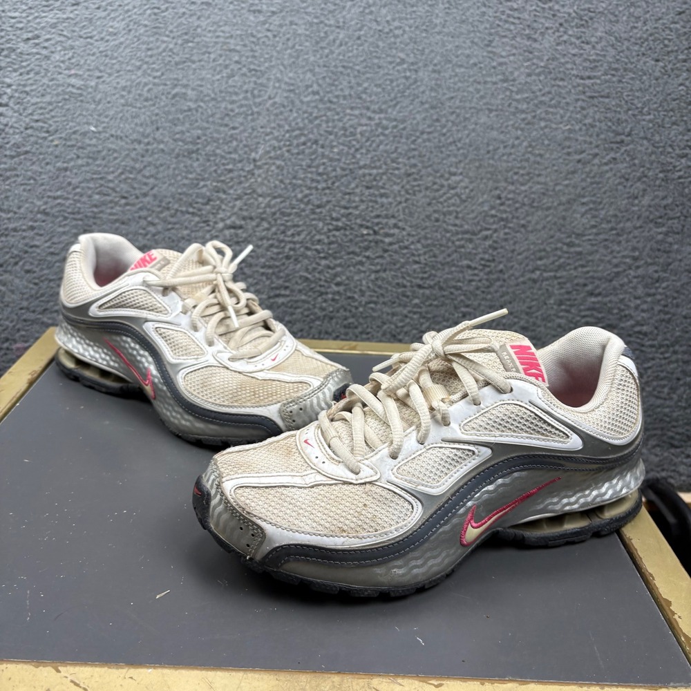 Nike REAX Run 2 Women's Running Shoes White Pink Gray Size 8